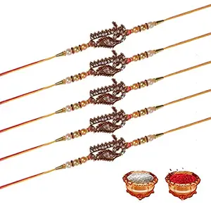 Manonita Rakhi Gift for Brother, bhaiya bhabhi, Gift Set (Rakshabandhan Mug, Roli,Chawal) BH-5