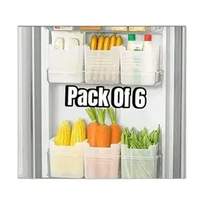 Fridge Storage Boxes Multipurpose Containers for Storage Space-Saving Refrigerator Side Door Organizer for Fridge Kitchen Bathroom Stationery TOI|Design - 1471 for Home and Kitchen