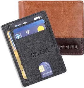 DUO DUFFEL RFID Protected Genuine Leather Unisex Wallet & Card Holder Combo