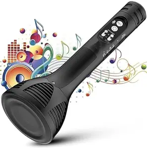 SSVOCATIONPOINT Black Wireless Microphone HiFi Speaker Microphone