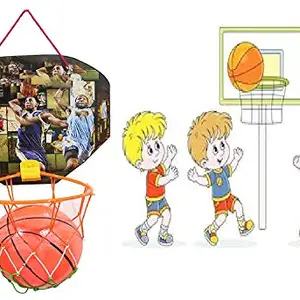Prime Wall Mounted Basketball Hoop Set for Boys and Girls for Indoor Outdoor for Playing (M4)