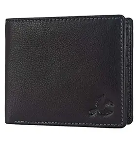 HORNBULL Nicolas Ridge Black Leather Wallet for Men | Genuine Leather Wallets Men with RFID Blocking Security | Bi-Fold Wallet Gift for Men