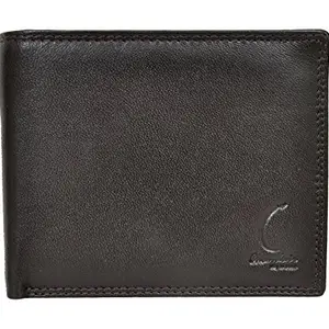 Chandair Men's Leather Wallet | Bifold 12-Slot Stylish Card Holder - Black and Brown