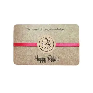 A123Rakhi printed designed wood rakhi for all