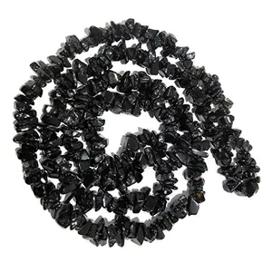 Reiki Crystal Products Natural Black Onyx Mala Crystal Stone Chip Bead Mala for Reiki Healing Crystal Stone