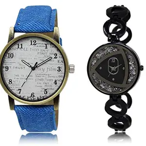 The Shopoholic Analog Silver Gold Dial Watch(WAT-LR-242-224-CMB)