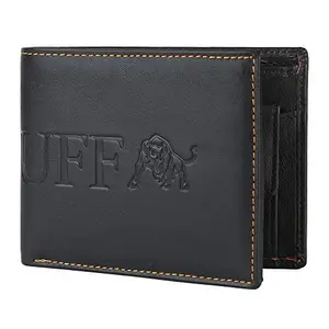 WILDBUFF Leather Men's Wallet (Black)