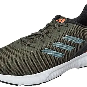 adidas Mens RunAlly M Fango/CBLACK/SILGRN/SEIMOR Running Shoe - 6 UK (IQ9130)