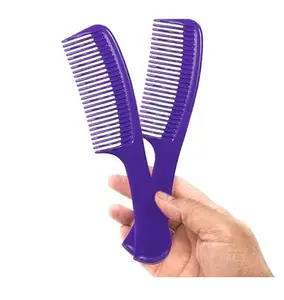 Plastic Hair Combs with Handle, Set of 2 MULTICOLOUR