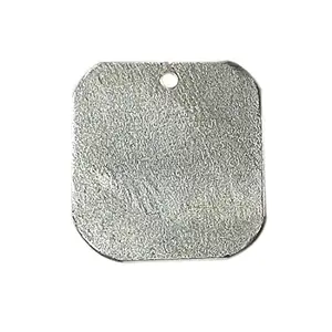 Sahiba Gems Solid Silver Square Piece Silver/Chandi Ka Tukra Chokor for Wallet, Purse & Locker (Lal Kitab Remedy) Red Book Remedy Size 1.50 x 1.50 Centimetre
