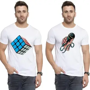 SST - Where Fashion Begins | DP-4115 | Polyester Graphic Print T-Shirt | for Men & Boy | Pack of 2
