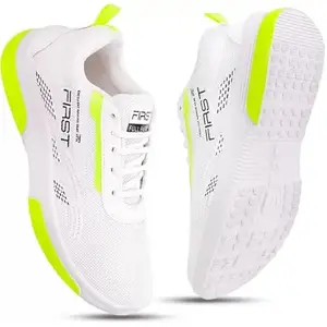 Trendy And Stylish Running Shoes For Men First White,7 UK