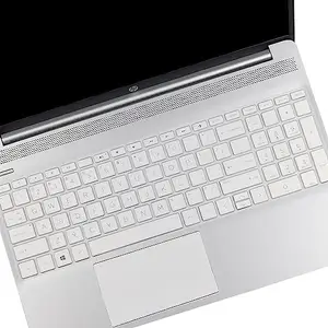 Saco Silicone Skin Keyboard Cover Compatible for HP Pavilion Power 15-CB062TX 15.6" Laptop -Transparent