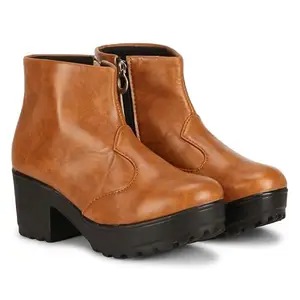commander shoes Casual boots for Girls and Women (Eu36) (3 UK) (Tan)