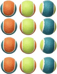 M ART Cricket Ball Cotton Cricket Ball for Practice, Casual Play, Street Playing Easy Play Cotton Cricket Play for Kids & Adults (Pack of 12 Multicolor)