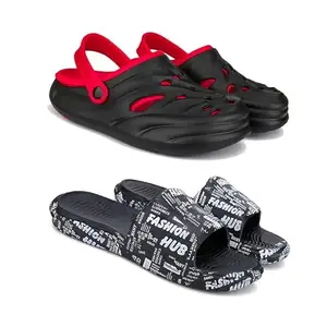 BERSACHE Lightweight Stylish Sandals for MenZ-Combo(PI)- 6029-1875 Multicolor