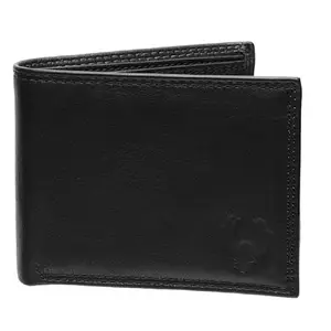 Flyer Wallets for Men (Color- Black) Genuine Leather Wallet Stylish Design Pack of 1 WBL022