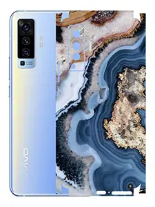 AtOdds - Vivo X50 Mobile Back Skin Rear Screen Guard Protector Film Wrap (Coverage - Back+Camera+Sides) (Floor Marble)