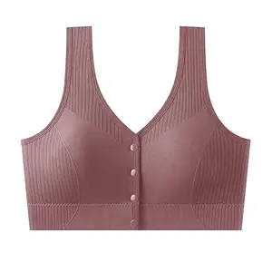 Girls and Womens Padded Inner wear for T-Shirts useBrownSize-30(S,IJ,AZ,Front hookBrown-30)