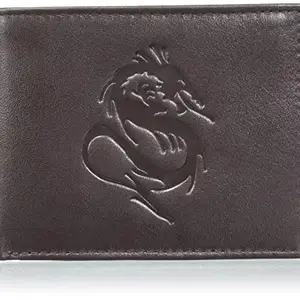 Justrack Boys Dark Brown Color Genuine Leather Money Purse (LWM00214-JT_9)