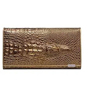 Azora Women's Leather Wallet (Gold)