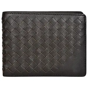 Leatherman Fashion LMN Boys Casual Black Genuine Leather Large Wallet (7 cc)