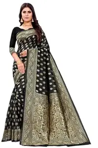 Shasmi Women's Banarasi Saree Pure Kanjivaram Silk Saree Soft new ladies 2026 Design Wear Pattu Sarees Latest Cotton Party Sari collections With Blouse Piece for Wedding sadi (PARI S-1)