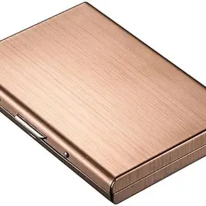 Stealodeal Rose Gold RFID Protector Metal Debit/ATM/Credit 6 Slots for Men & Women Card Holder