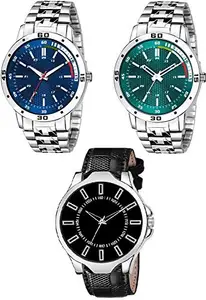 RPS FASHION WITH DEVICE OF R Design only Multi Analogue Combo Watch for Men Pack of - 3
