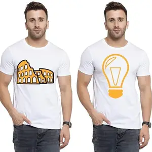 SST - Where Fashion Begins | DP-4224 | Polyester Graphic Print T-Shirt | for Men & Boy | Pack of 2