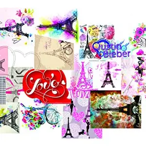 Elton 3M Vinyl Sticker Pack [20-Pcs], Lovely 3M Vinyl Eiffel Tower Stickers for Laptop, Cars, Motorcycle, PS4. X Box One . Guitar Bicycle, Skateboard, Luggage - Waterproof Random Sticker Pack [video game]