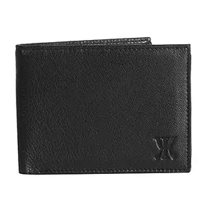 खासमKhasBlack Men’s RFID Protected Genuine Leather Wallet/Genuine Leather/Men’s Wallet & Men’s Purse