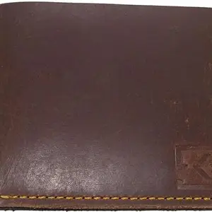 Young Arrow Men Casual Brown Genuine Leather Wallet (6 Card Slots)