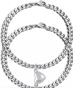 The Flourish Heart Magnet Couple Bracelet1