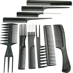 KAYI Beauty 10 PCS Hair Stylists Professional Styling Comb Set Variety Pack Great for All Hair Types & Styles