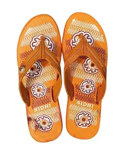Women & Girl's Daily Use Walking Slipper,Orange(No-8)