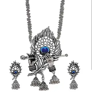 Krishna ji Oxidised Jewellery with Earrings.