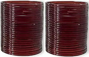 Shubhpriya Mart Plain Glossy Glass Bangles Set of 48 for Women | Stylish & Lightweight Traditional Jewelry
