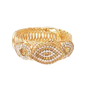 ACCESSHER Stylish Studded Wrap Adjustable Cuff Bracelet For Girls And Women