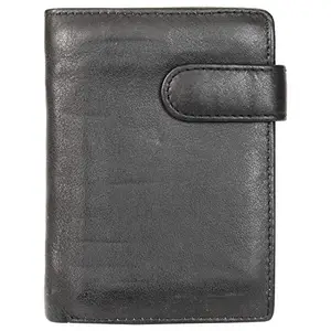 Leatherman Fashion LMN Genuine Leather Men's Black Wallet 6 Card Slot