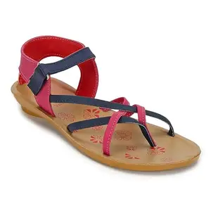 PARAGON PUK7017L Women Casual Sandals | Cushioned Soles & Strappy Detailing | Stylish & Comfortable | Ideal for Everyday Use
