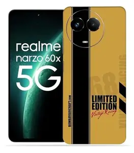 OggyBaba Limited Edition Narzo 60x Mobile Back Skin Rear Screen Guard Protector Film Wrap (Coverage - Back+Camera+Sides)
