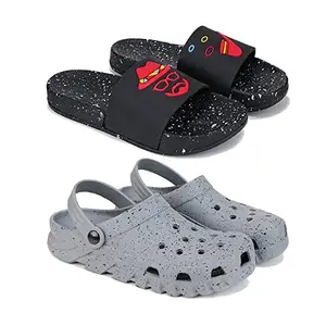 Bersache Chappal for Men | casual slippers Filp-Flops for Men (Pack of 2) Combo(RR)-3115-1820-6 (Multicolor)