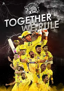 GHPOSTER Chennai Super Kings IPL Cricket Team Poster 2021 - Exclusive Artwork Collection | 300GSM Paper, No Frame, No Sticker, 12x18 inches, CSK 1