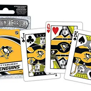 MasterPieces NHL Sports Playing Cards, Black, 4