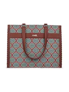 ZOUK Boardroom Office Bag for Women | Big Size Business Tote | Laptop Up to 14 Inch | Water-Resistant | Stylish Handbag for Work & Travel | Kolkata Nouveau