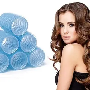 LEYSIN Set Of 6 Pcs Professional Hair Curling Rollers Self Grip Holding Rollers for Hair Hair Volumizer Styling Toolsfor Women and Girls Pack Of 1