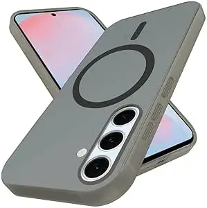 DIZORO® Matte Case for Samsung Galaxy S26 Compatible with MagSafe, Camera Lens Full Protection, Shockproof Translucent Frosted TPU Soft Phone Cover, Anti-Fingerprint (Black)