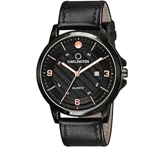Carlington Analog Watches for Men with Leather Strap - CT 1050