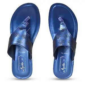 AJANTA Women Blue Flat Sandal